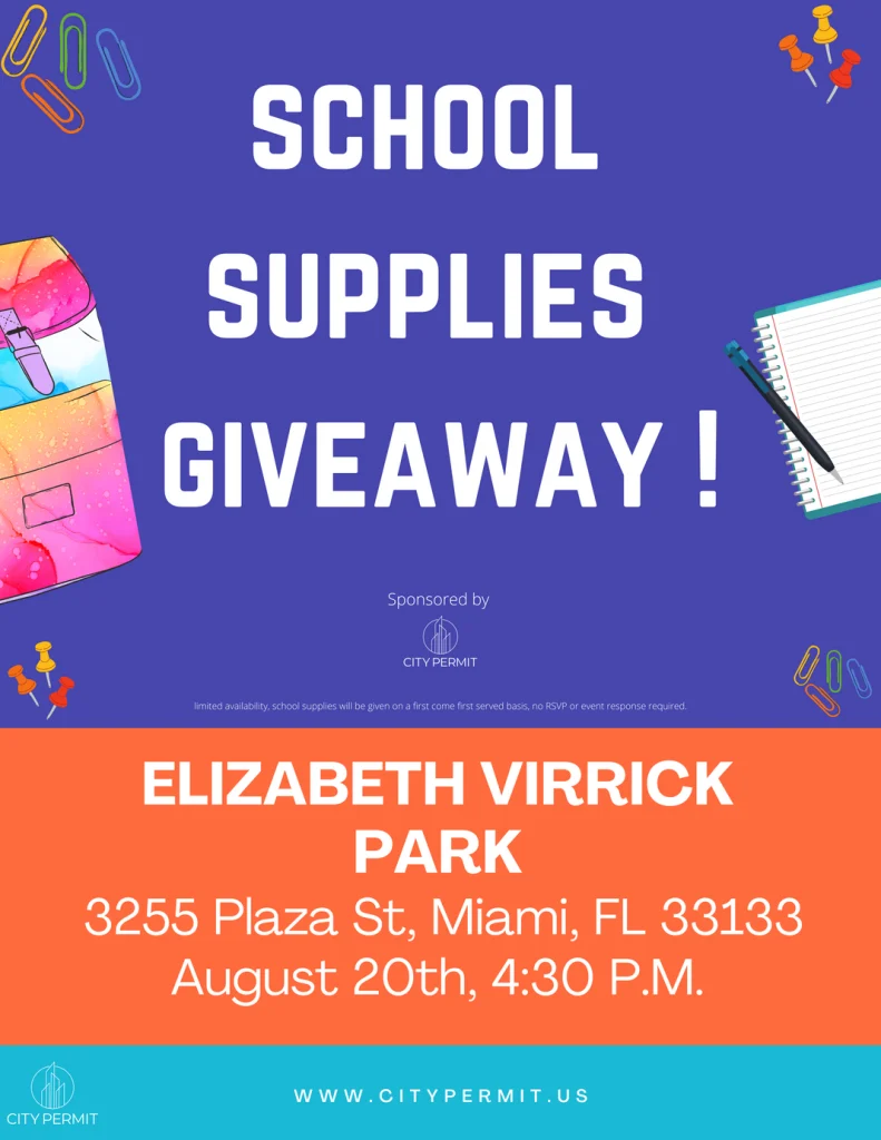 Backpack Giveaway! Sponsored by The City Permit Foundation